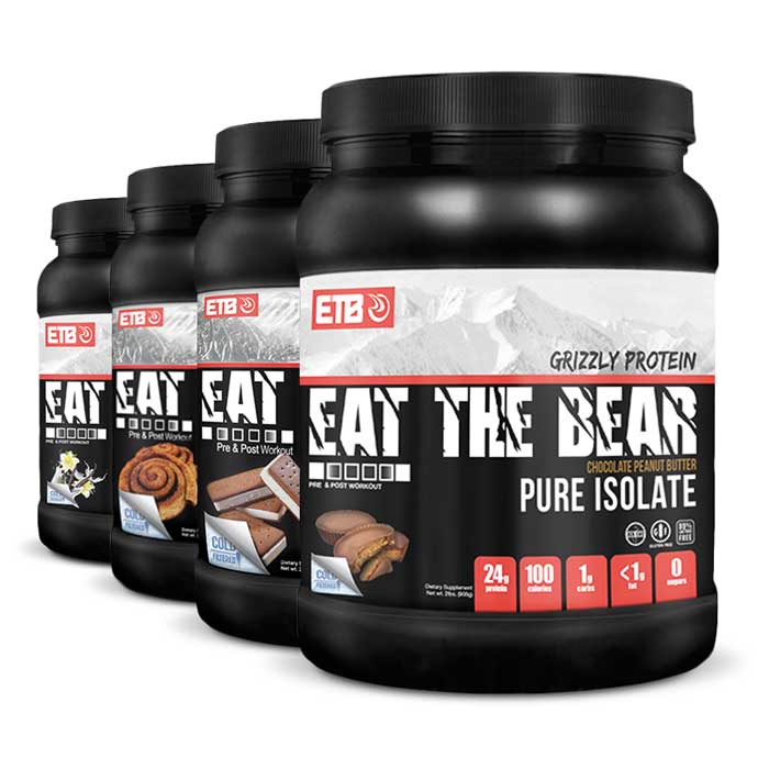 Eat the Bear Grizzly Whey Pure Isolate Protein Bulu Box